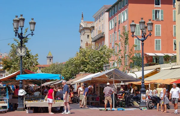 Mercado de Cours Saleya - Niza — Foto de Stock