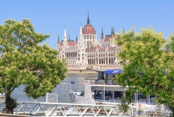 Edificio del Parlamento húngaro - Budapest — Foto de Stock
