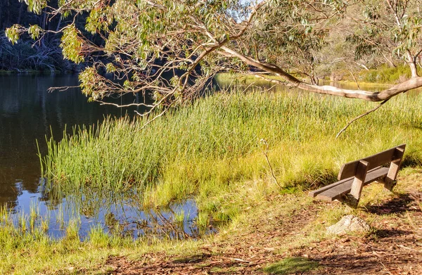 Op de oever van Lake Catani - Mount Buffalo — Stockfoto