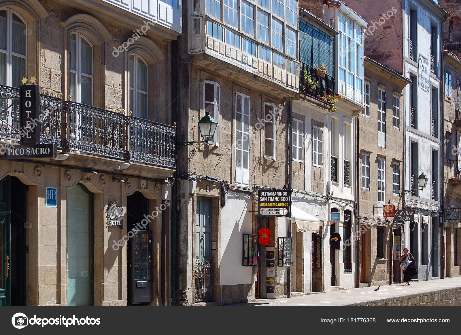 Rua de San Francisco - Santiago de Compostela â Foto Stock