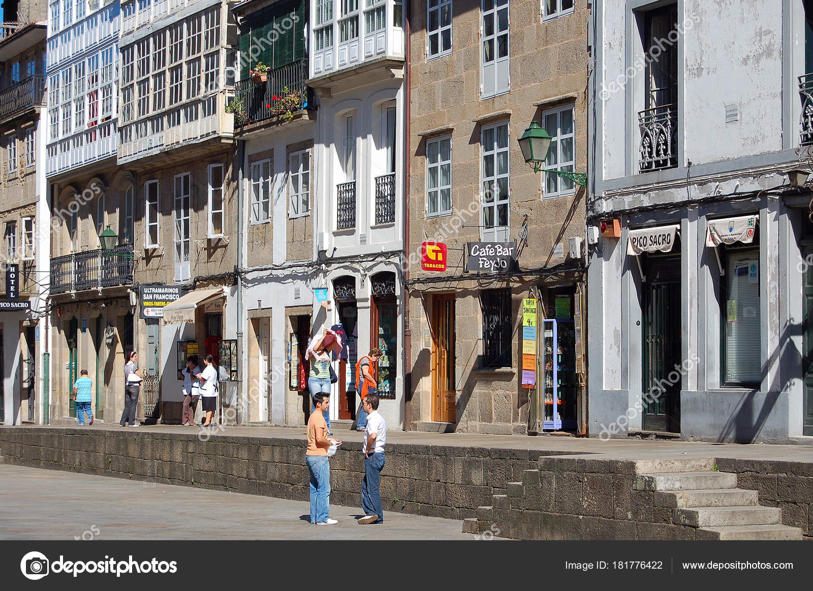 Rua de San Francisco - Santiago de Compostela â Foto Stock