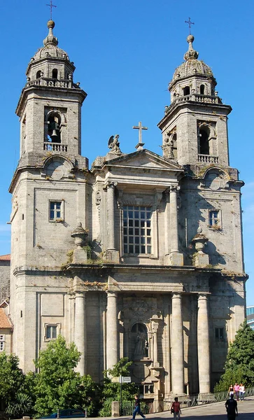 Weergave van het klooster van San Francisco - Santiago de Compostela — Stockfoto