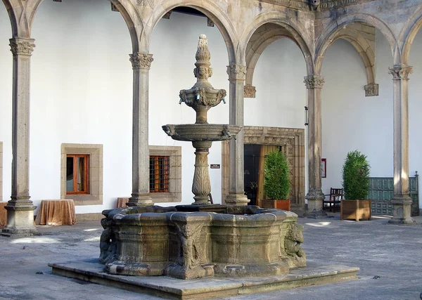 Fountain - Santiago de Compostela — 图库照片