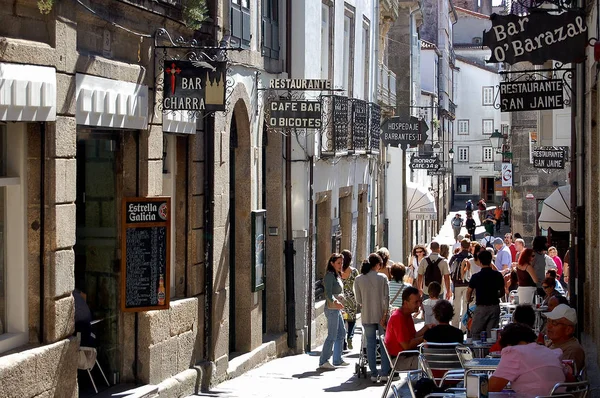 Calle Raina - Santiago de Compostela — Foto de Stock
