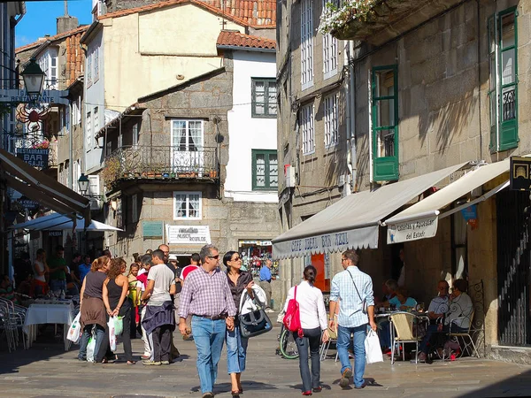 Franco Street - Santiago de Compostela — ストック写真