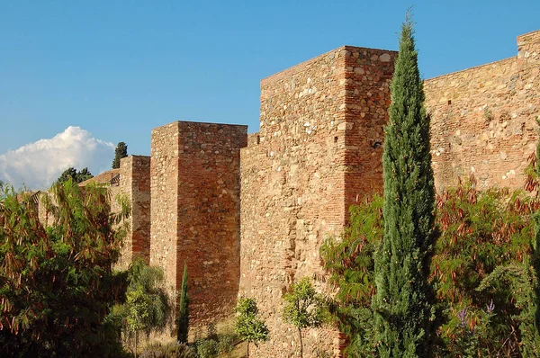 Walls of Alcazaba - Malaga — Stock Photo, Image