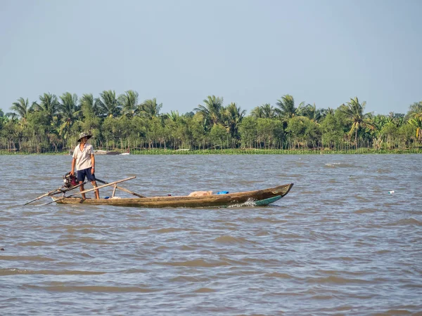 Barco del Delta del Mekong - Vinh Long — Foto de Stock