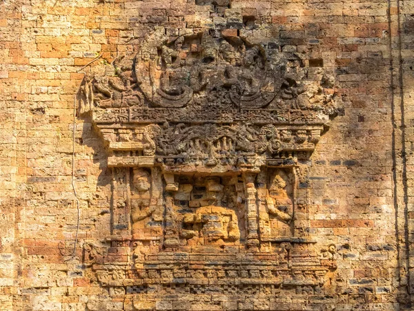 Prasat Sambor Daki Sekizgen Kulesi Nin Tuğla Duvarında Uçan Saray — Stok fotoğraf