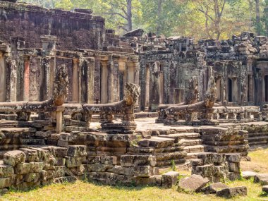 Prasat Bayon, başkentin kalbi Angkor Thom - Siem Reap, Kamboçya