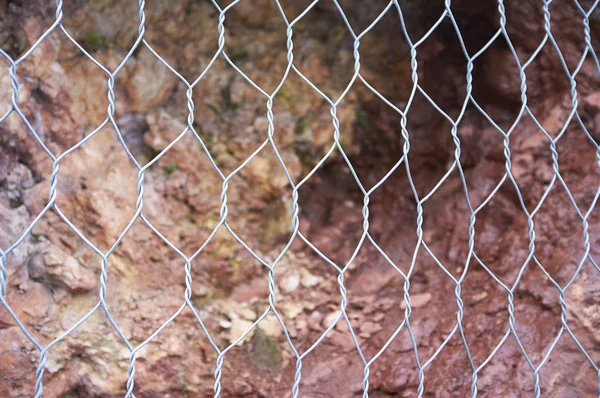 Δίχτυα προστασίας από πτώση πετρωμάτων — Φωτογραφία Αρχείου