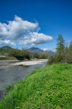 Brogliano (VI) yakınlarındaki Agno deresi, İtalya