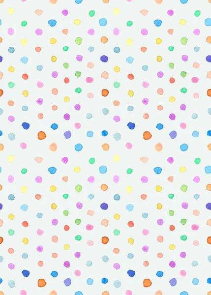 Akwarela ręcznie malowane polka punkt — Zdjęcie stockowe