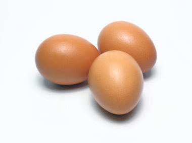 Thailand.white arka planda organik yumurta.