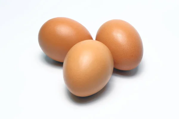 Organic Eggs. Organic Food in thailand.White Background. — Stock Photo, Image