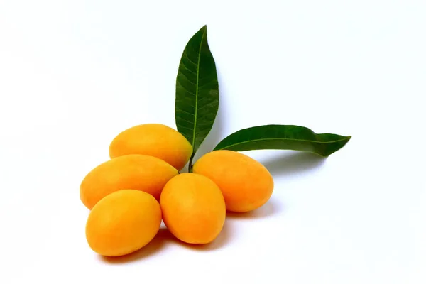 Mayongchid , Mayongchit marian plum, gandaria, plum mango From Thailand. — Stock Photo, Image