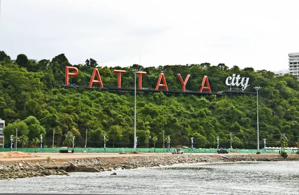 Etichetta di Pattaya City in Thailandia — Foto Stock