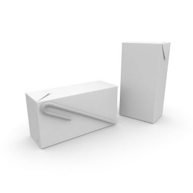 Meyve suyu, süt, kefir ve diğer içecekler beyaz izole arka planda için bardağı taşıran damla ile kutu