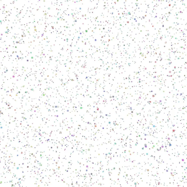 白地に色とりどりのドットの抽象的なシームレスなテクスチャ — ストック写真
