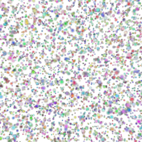 Abstract seamless texture of multicolored dots on a white background — Stock Photo, Image