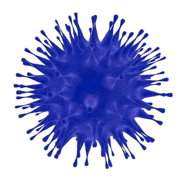 Covid Virus Menschlichen Körper Vereinzelter Weißer Hintergrund Illustration — Stockfoto