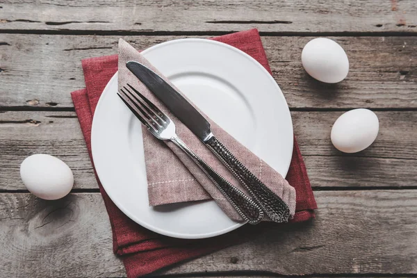 Definição da mesa de Páscoa — Fotografia de Stock