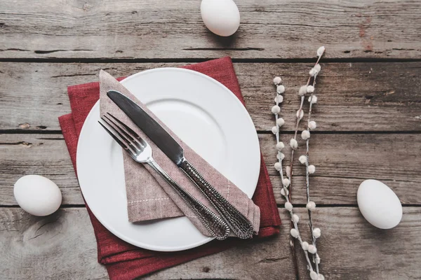 Definição da mesa de Páscoa — Fotografia de Stock