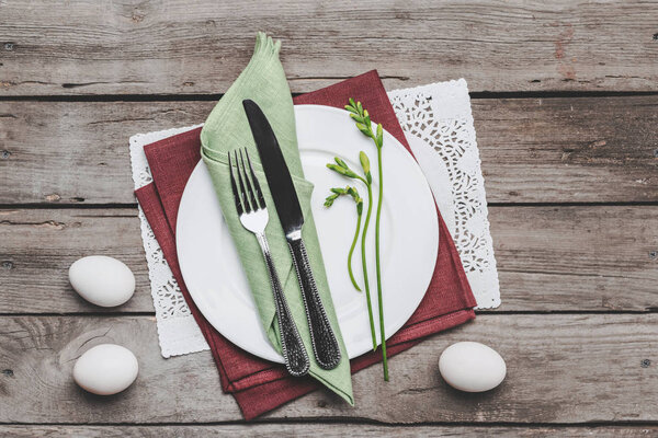 Easter table setting  