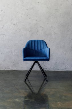 Modern blue chair  clipart