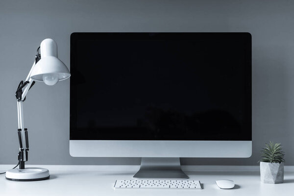 Workplace with computer