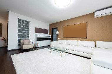 boş modern oturma odası görünümünü