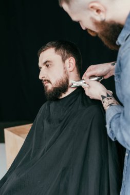 Berber, Kuaför düzeltme müşteri sakal