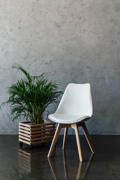 Chaise blanche moderne — Photo de stock