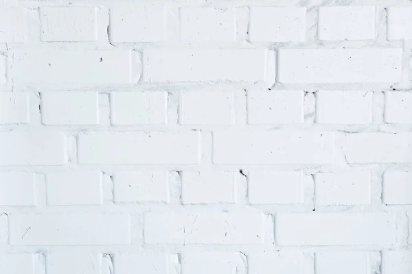 Mur de construction avec fond en briques blanches — Photo de stock