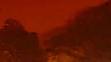 Şeker sıcak çay içinde erir. Süper yakın ups. Ağır çekim