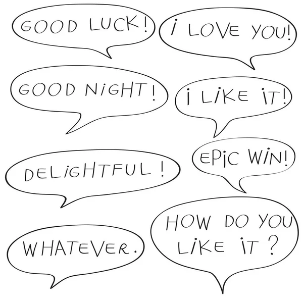 Doodle text pattern — Stock Photo, Image