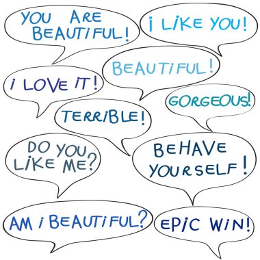 renkli çizgi roman metin