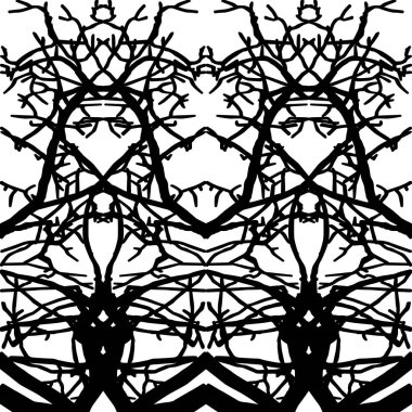 birbirine bağlı Şube desen