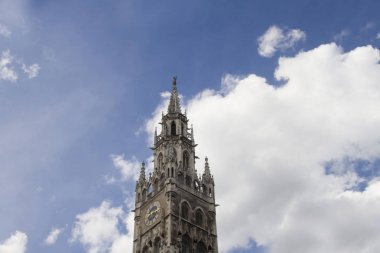Marienplatz, Münih New Town Hall (Almanca Neues Rathaus) görünümünü