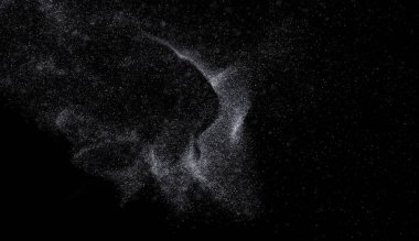 türbülanslı rüzgârlı parçacıkların oluşturduğu karanlık karamsar arkaplan