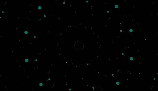 Farbpunkte Auf Schwarzem Hintergrund Bunte Kreise Aus Punkten Unterschiedlicher Größe — Stockfoto