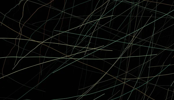 Moving Colorful Lines Abstract Black Background – stockfoto