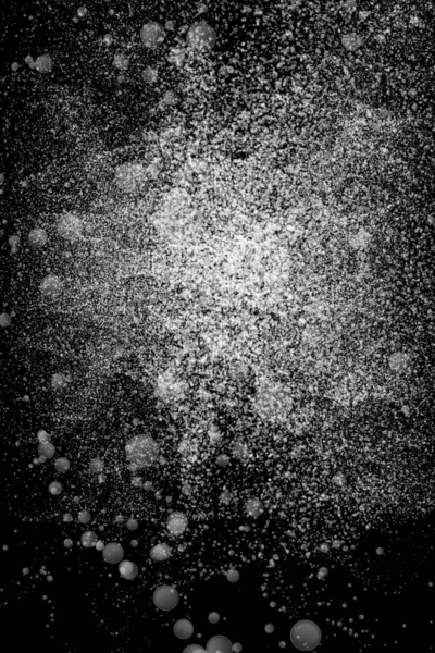 Частинки Сфери Абстрактні Чорному Фоні — стокове фото