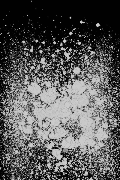 Uzayda Birçok Küpün Boyutlu Görüntülenmesi Patlamadan Sonra Küplerin Dağılması Uzayda — Stok fotoğraf
