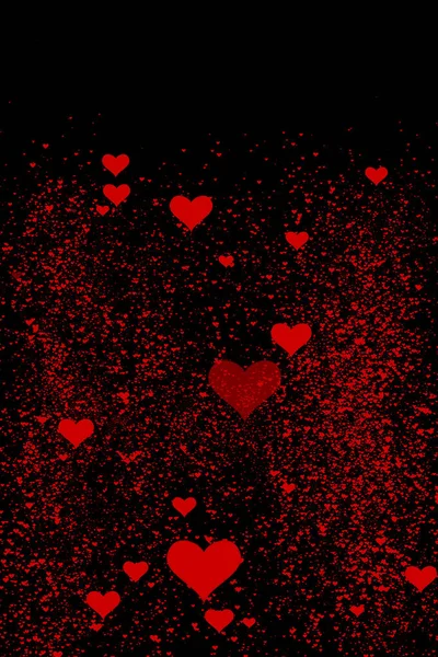 Αφηρημένη Κόκκινες Καρδιές Που Φέρουν Φόντο Υψηλής Ανάλυσης — Φωτογραφία Αρχείου