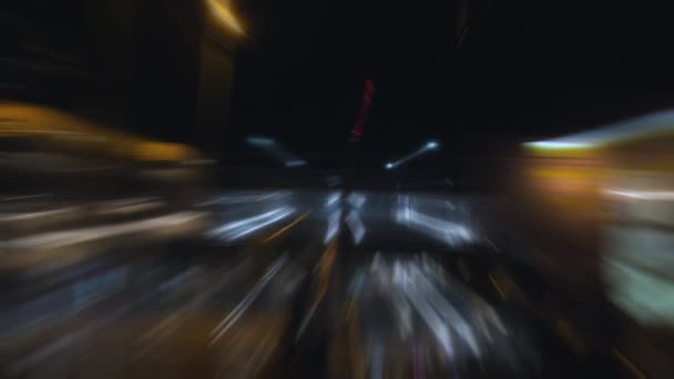 Vue de l'arrière-plan des sentiers lumineux 