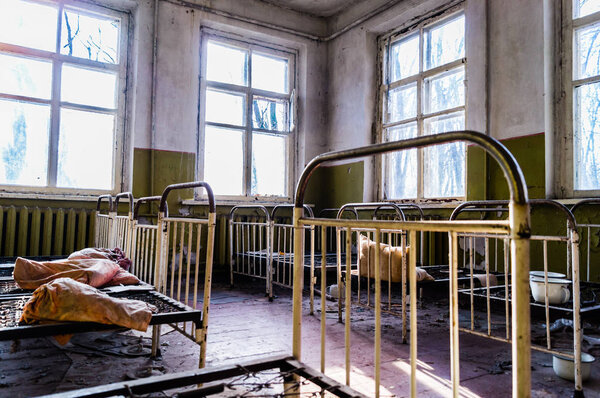 baby sleeping room in chernobyl