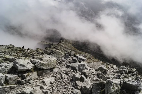 No pico da montanha — Fotografia de Stock