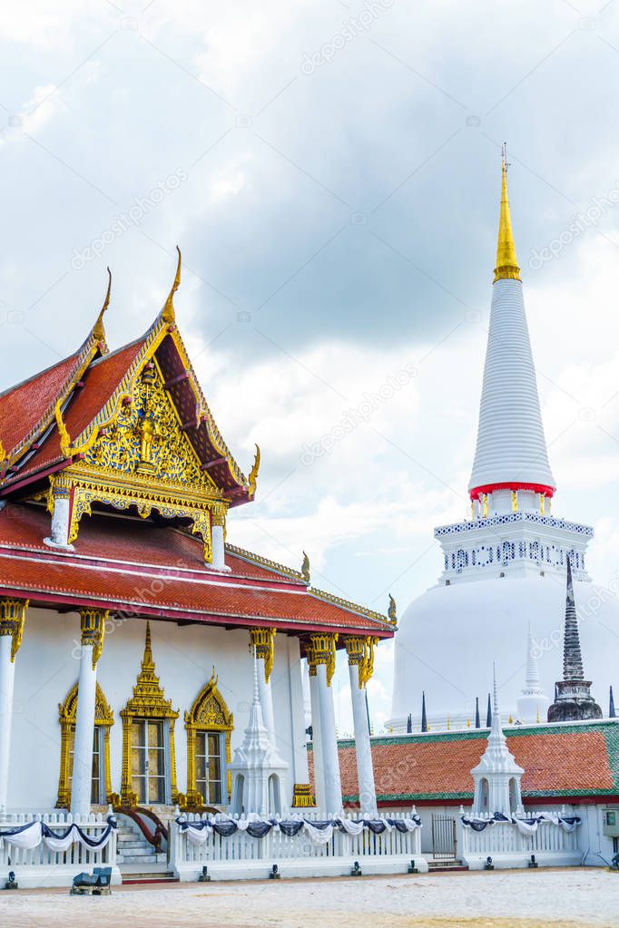 The great ancient beautiful pagoda of Thailand.