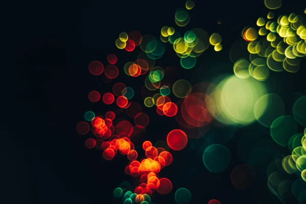 Mooie Optische Abstracte Kleur Bokeh Duisternis Achtergrond — Stockfoto