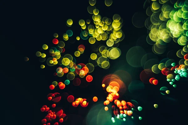 Mooie Optische Abstracte Kleur Bokeh Duisternis Achtergrond — Stockfoto